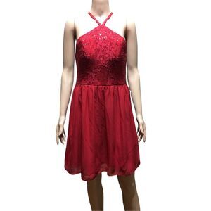 New Speechless Juniors Lace Halter Dress 9